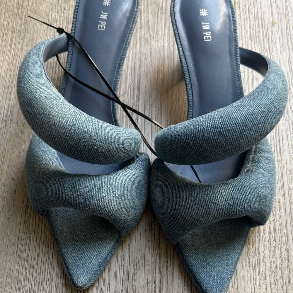 JW PEI Sara Mule Denim - Blue - Picture 4 of 14